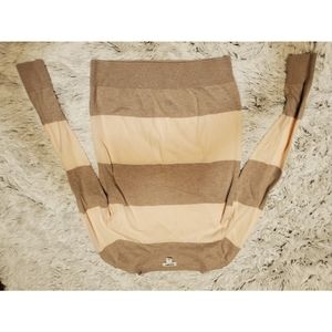 Pink & brown sweater